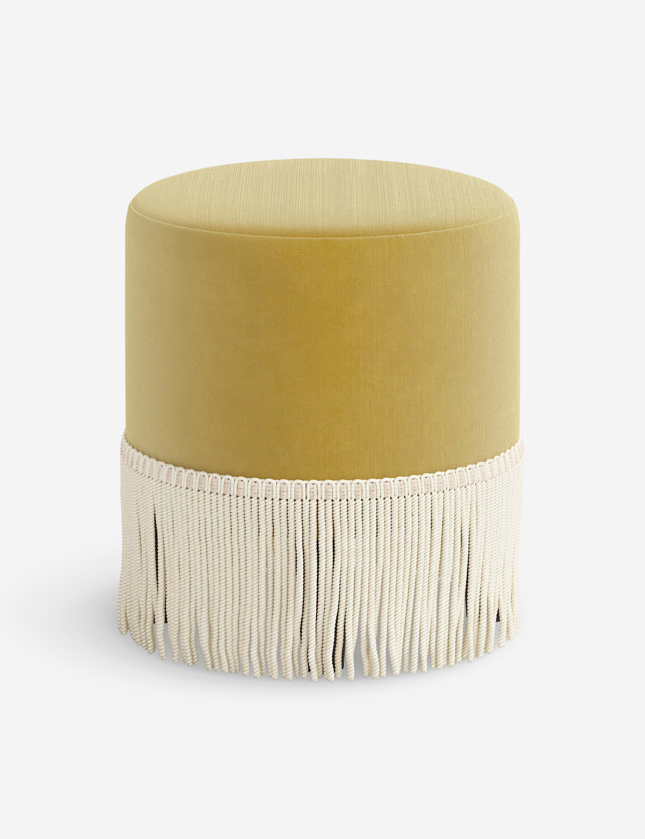 Alair Round Ottoman Stool - Soft Padded Storage Footrest with Removable Cover, Perfect for Living Room, Bedroom & Nursery - Modern Home Decor Accent Piece