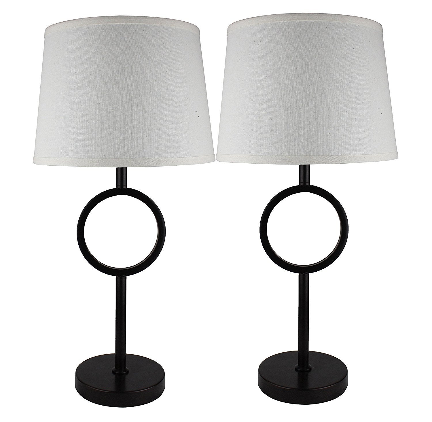 Oil-rubbed Bronze with Cream Shades