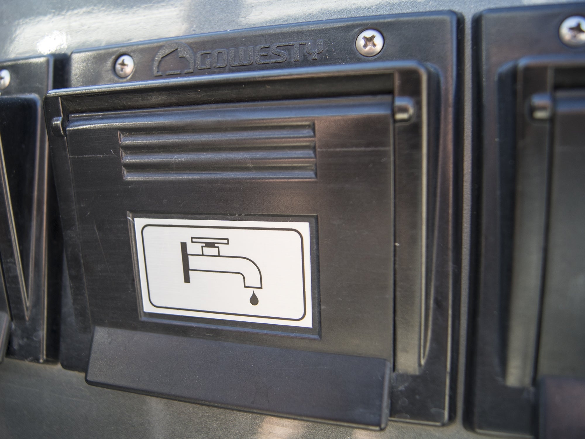 City Water Hook Up Decal - RV Camper Water Connection Sticker - Perfect for RV Parks, Campgrounds & Outdoor Adventures