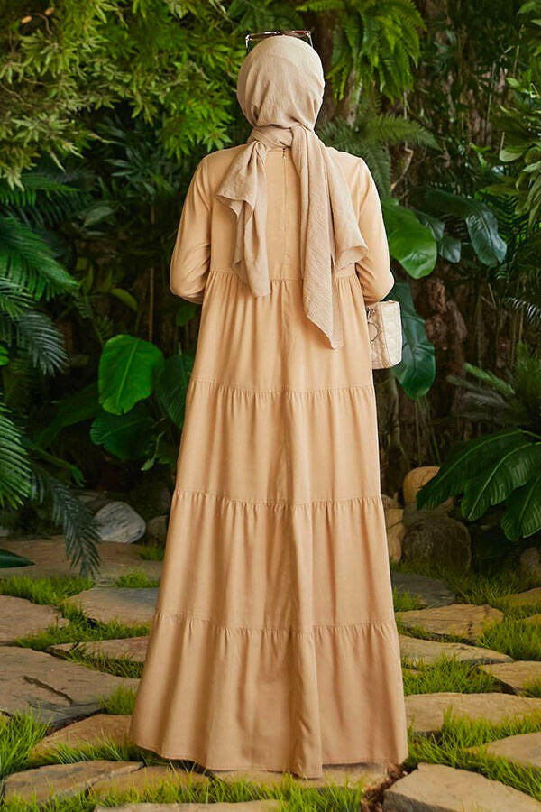 Elegant Tiered Long Maxi Dress - Modest Flowy Summer Dress for Women - Perfect for Beach Vacations, Weddings & Casual Outings