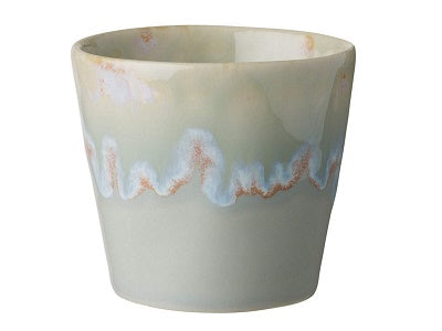 COSTA NOVA Stoneware Ceramic Espresso Cups Set - 6 Piece 3oz Grey Grespresso Collection - Perfect for Home Coffee Bar, Cafe & Gift Giving