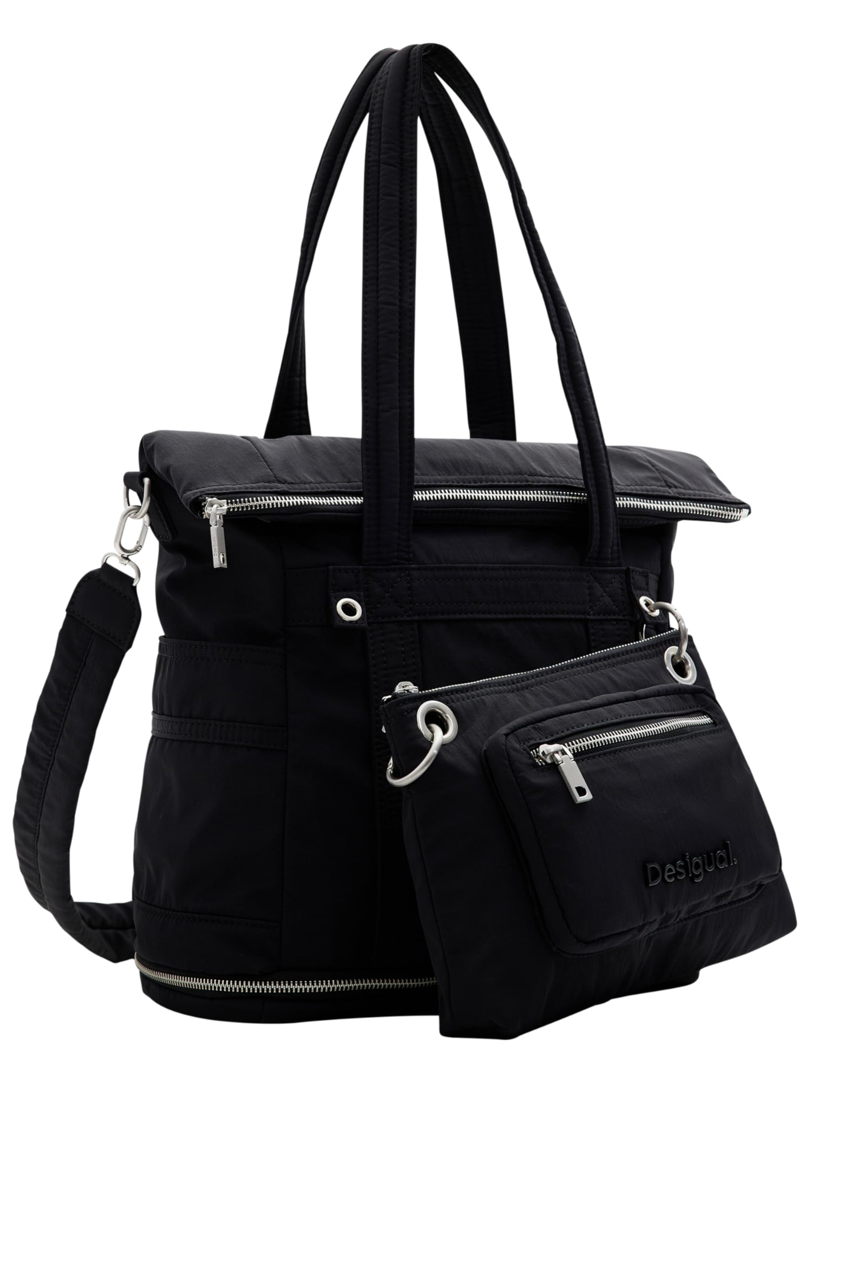 Desigual Women's Modular Nylon Backpack - Stylish & Spacious Travel Bag for Work, School & Daily Use