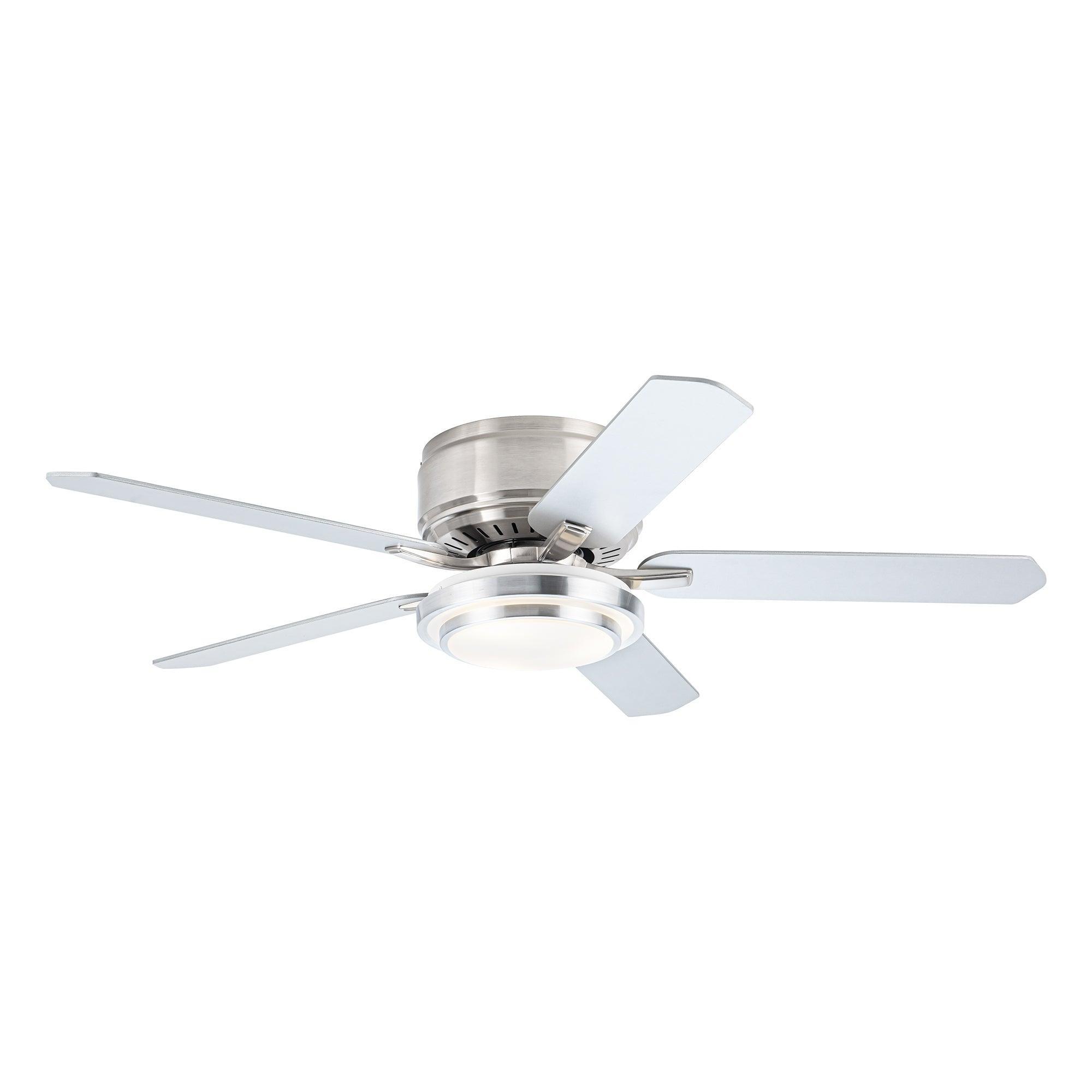 52 Vaczon 5-Blade Ceiling Fan with LED Light and Remote Control - Perfect for Living Room, Bedroom, and Office Cooling