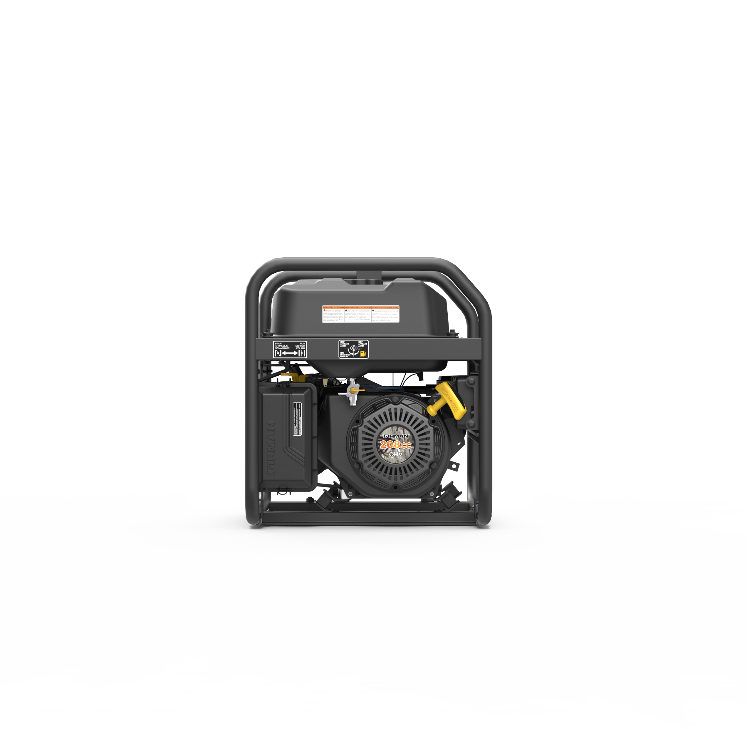 4550W Portable Gas Generator with Recoil Start - 120V Power for Camping, Outdoor Events & Emergency Backup