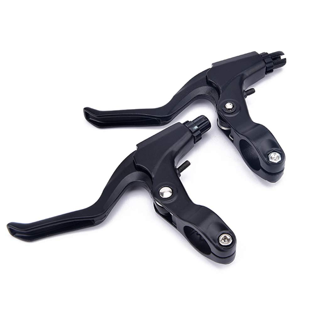 Universal Aluminum Bike Brake Levers - 1 Pair Replacement Brake Handles for Mountain, Road & Folding Bikes (2.2cm Diameter) | Durable MTB Cycling Parts & Accessories | Perfect for Commuting, Trail Riding & Urban Cycling
