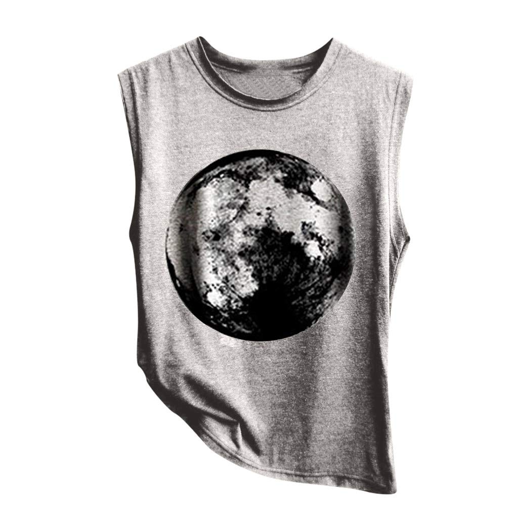 Women's Fashion Crop Top Blouse - Printed Sleeveless Camis Casual Vest Solid Tee Tank Tops for Summer Outfits, Beachwear & Daily Wear
