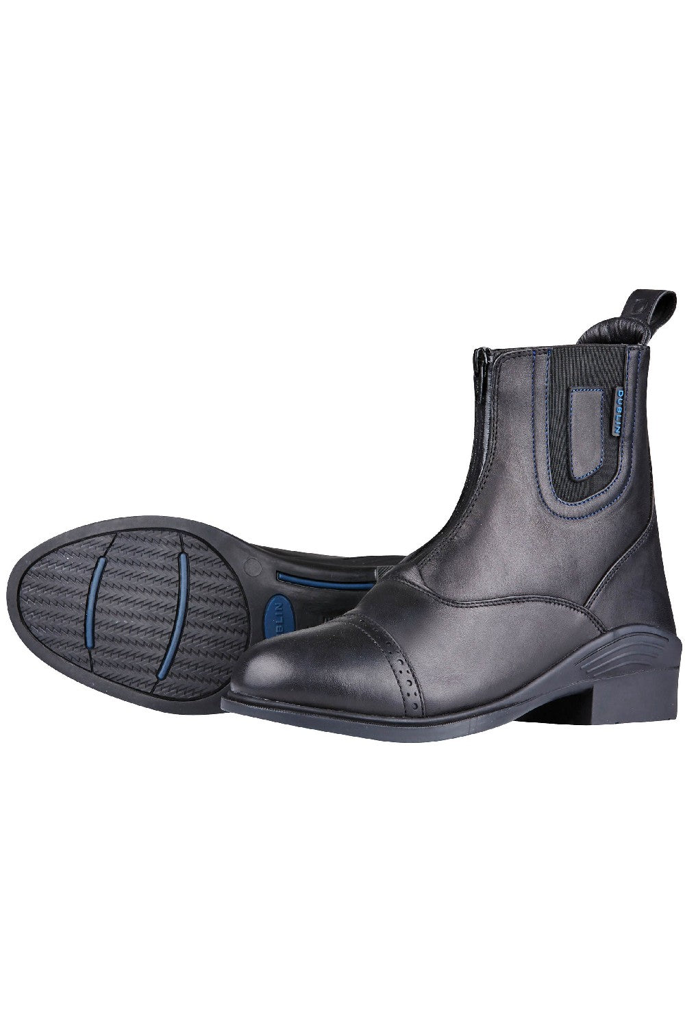 Dublin Evolution Zip Front Waterproof Paddock Boots for Women - Equestrian Riding Boots with Side Zipper, Comfortable & Durable Horseback Riding Footwear - Perfect for Barn Work, Trail Riding & Outdoor Activities
