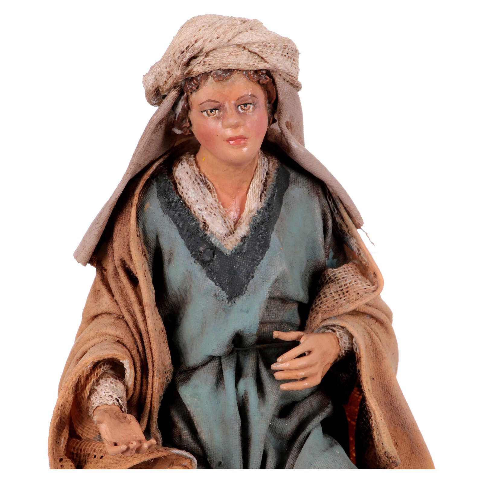 18cm Boy Sitting with Vase Figurine - Angela Tripi Sculpture for Home Decor, Gift & Collectible | Perfect for Living Room, Office & Shelf Display