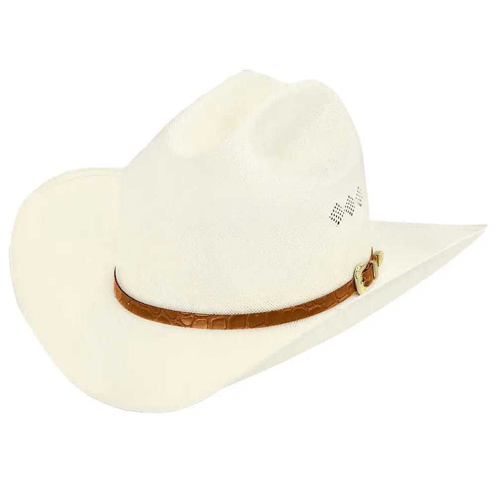 Larry Mahan's El Primero 4X Straw Cowboy Hat - Western Style Sun Protection for Outdoor Ranchers, Farmers & Country Music Fans