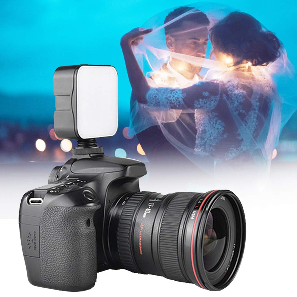 Professional 49 LED Portable Video Light - 6500K Daylight White Fill Light for Photography, YouTube, TikTok & Live Streaming - Compact 3.2x2.6x1.1in - Perfect for Vlogging, Product Shoots & Home Studio Lighting
