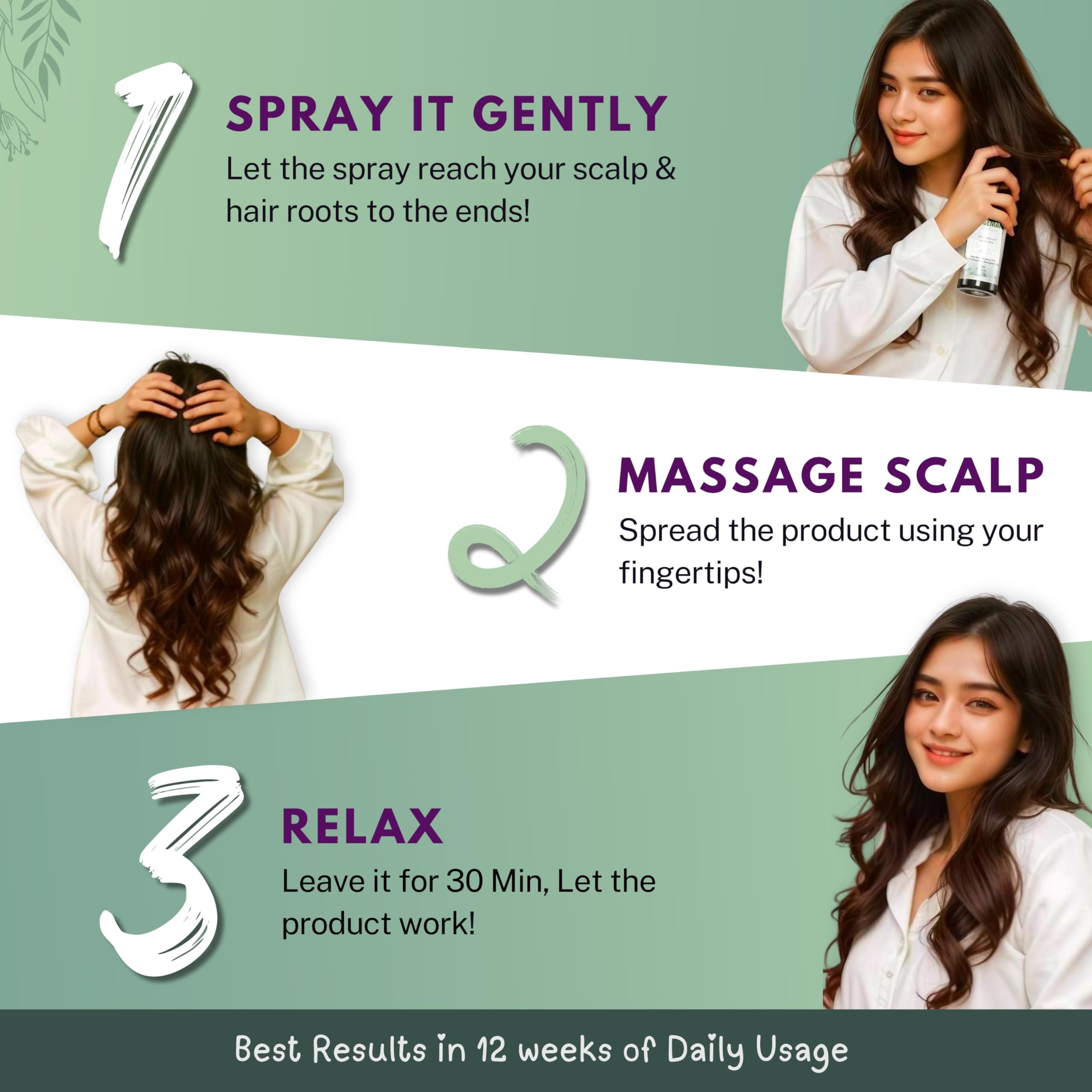 Garleaf Rosemary Water Spray for Hair Growth & Hair Fall Control - Natural Hair Growth Tonic for Men & Women | 100ml | Promotes Thicker, Healthier Hair | Perfect for Daily Scalp Care & Styling