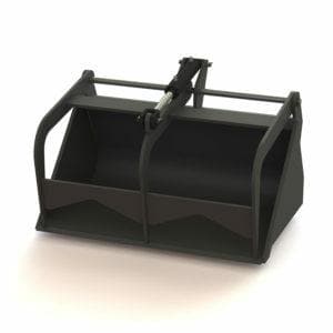 Compact Skid Steer Grapple Bucket Attachment - Heavy Duty Claw Bucket for Tractor & Loader - Perfect for Landscaping, Debris Removal & Construction Projects