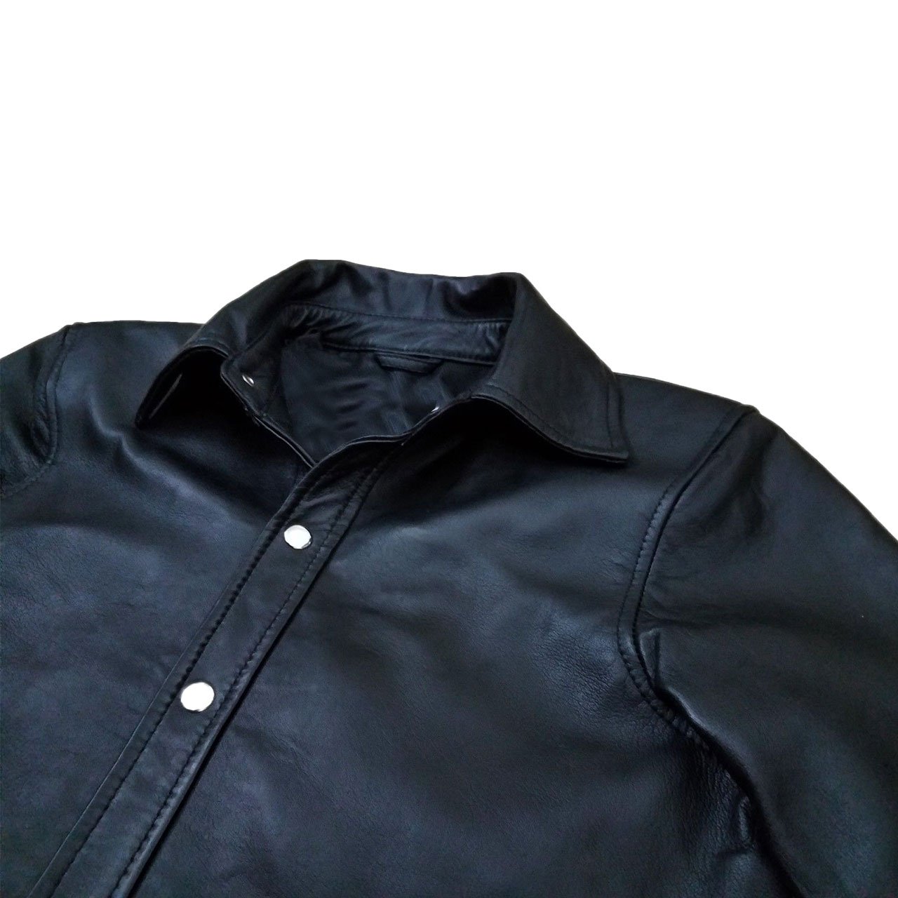 Men's Premium Real Sheep Leather Long Sleeve Shirt - BLUF Gay Collection | Stylish & Durable for Casual Wear, Night Out & Fashion Events