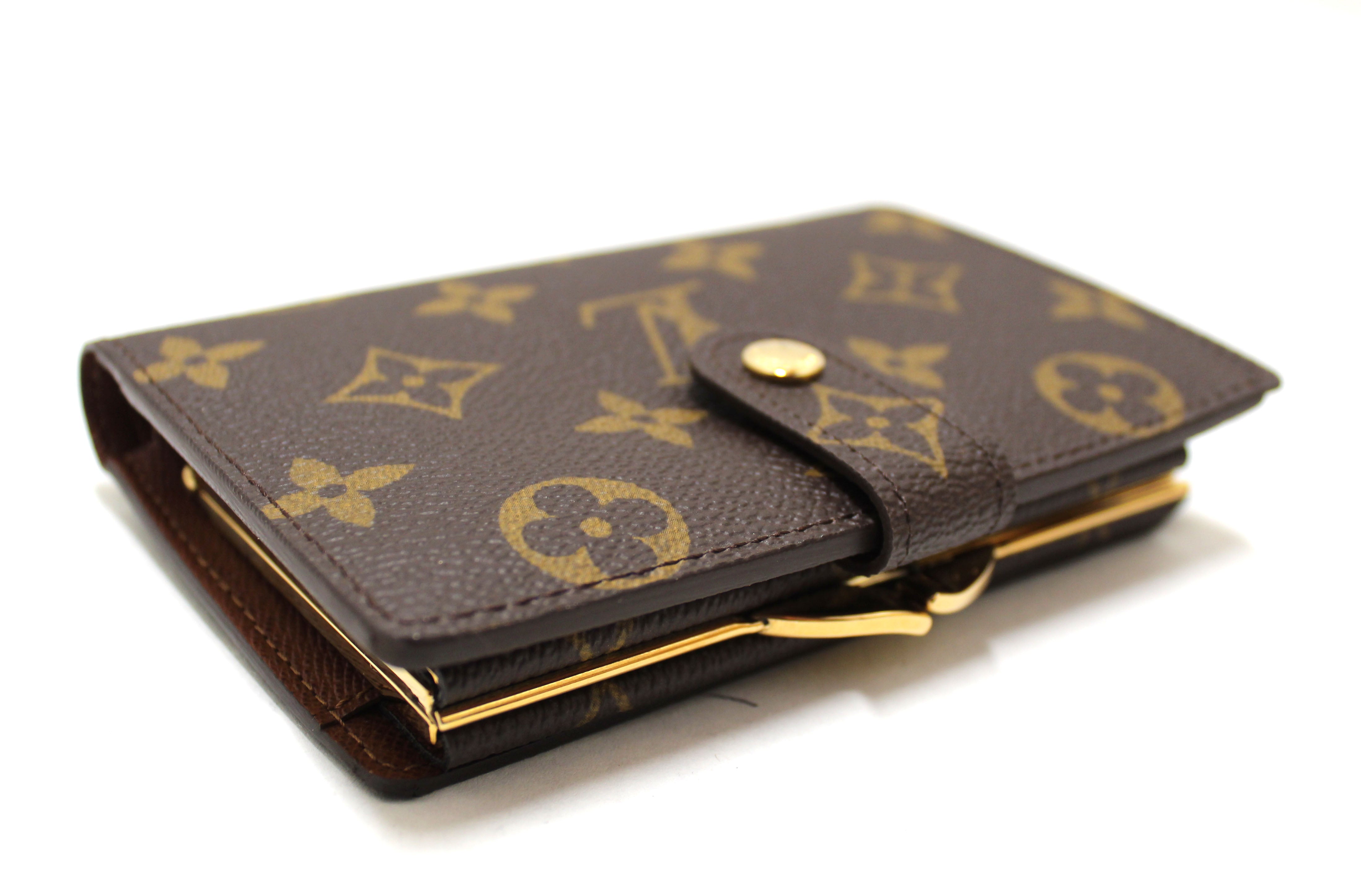 Authentic Louis Vuitton Monogram Canvas French Wallet for Women - Genuine Leather Luxury Bifold Wallet - Perfect for Everyday Use, Travel & Gift Giving