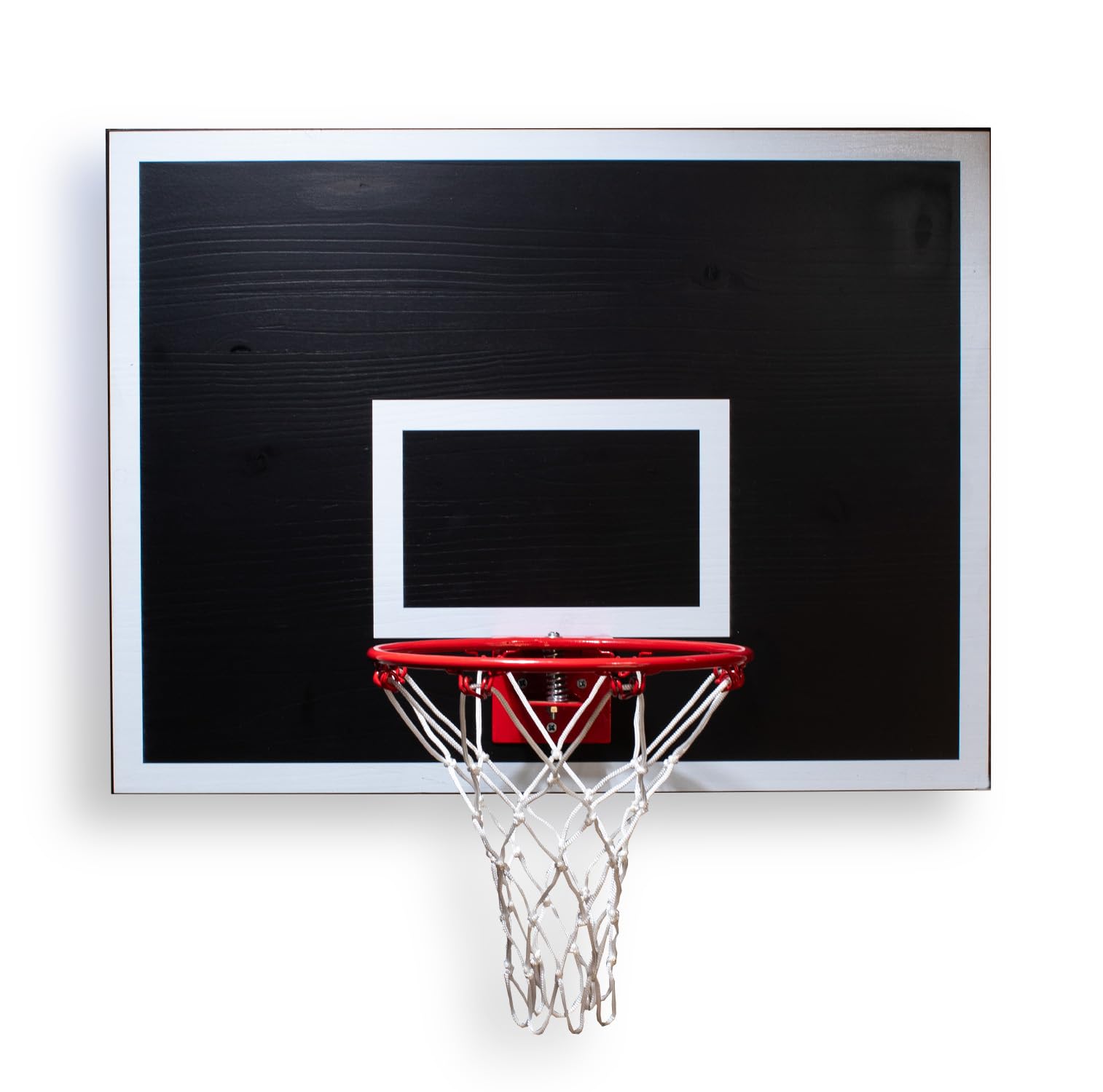 CalikiwiPros Mini Basketball Hoop Set - 9' Wall Mounted Solid Wood Backboard with 5 Mini Balls | NBA-Style Decorative Indoor Game for Kids & Adults | Perfect for Bedroom, Office, and Man Cave Decor