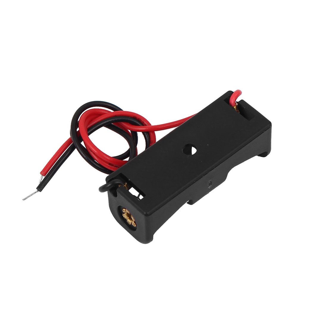 3-Pack Spring Clip Battery Holder with Wire Leads - Compatible with 1x 23A/12V & N Battery Chargers - Durable Black Plastic Case for Easy Battery Replacement (Perfect for Electronics, Toys, and DIY Projects)
