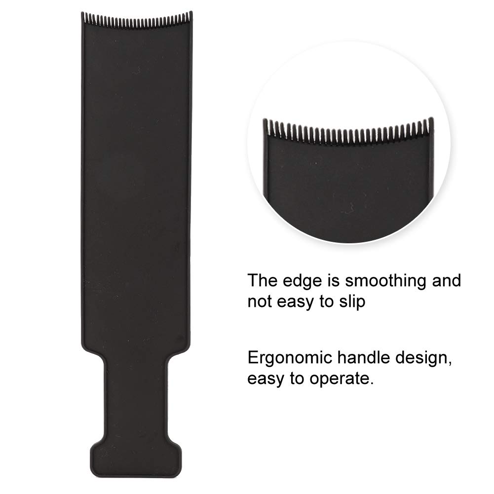 Professional Hair Dye Brush & Highlighting Board with Teeth - Large Black Balayage Hair Dye Kit for Salon & Home Use - Perfect for Hair Coloring, Ombre, and Foil Highlights Styling