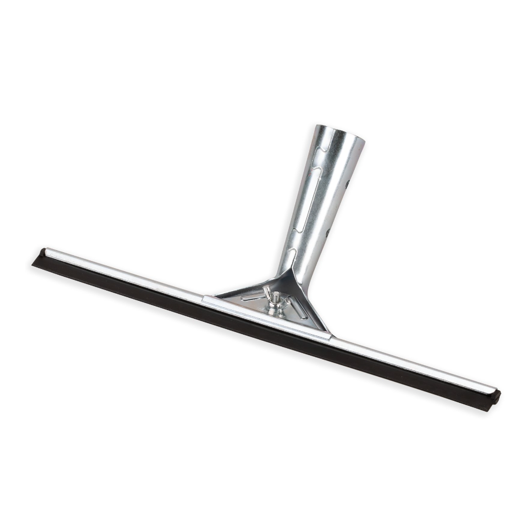 Carlisle 12-Inch Handheld Window Squeegee with Heavy Duty Rubber Blade & Stainless Steel Handle - Perfect for Cleaning Windows, Mirrors, Shower Doors, and Glass Surfaces at Home or Office
