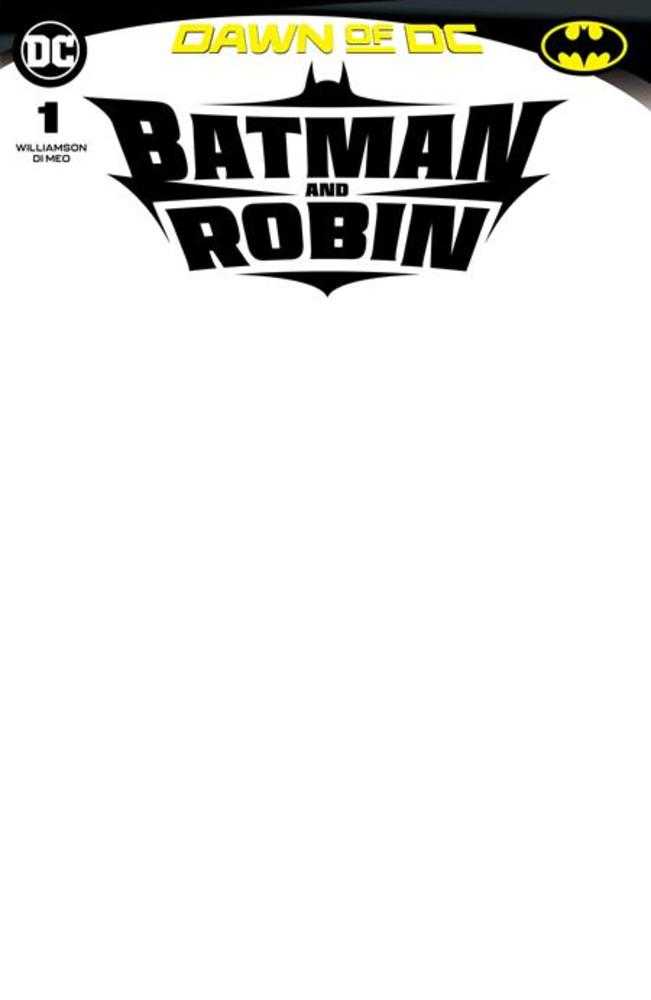 Batman And Robin #1 Cover D Blank Card Stock Variant - Collectible Comic Book for Fans, Gifts & Display