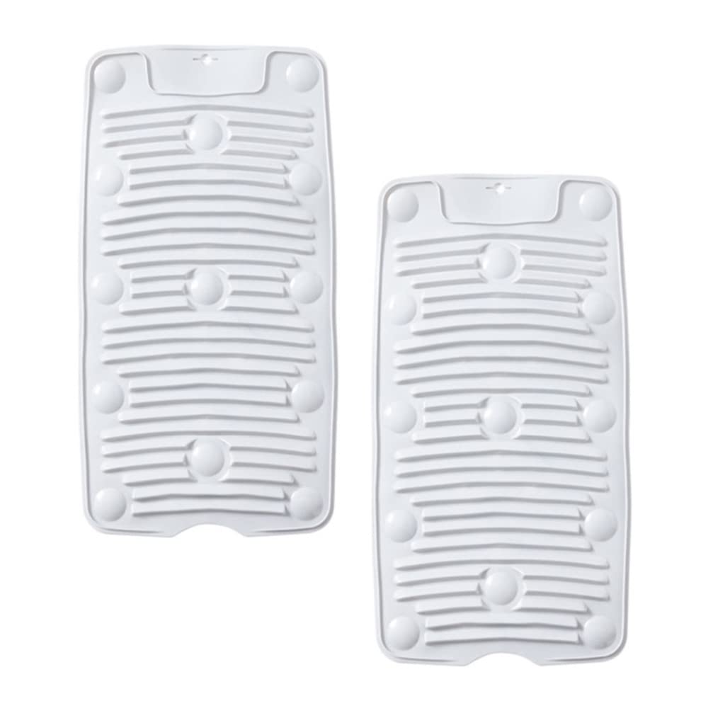 Foldable Silicone Washboard - 2 Pack Portable Travel Laundry Board for Shirts, Socks & Delicates | Compact Washing Aid for Kids Clothes, Camping & RV Use | Non-Slip Eco-Friendly Cleaning Tool