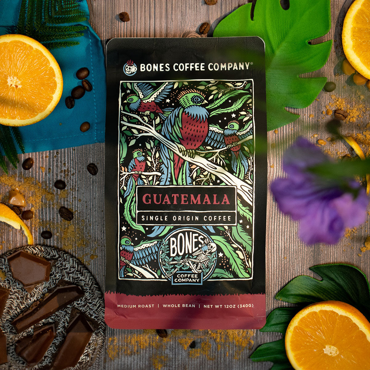 Premium Guatemala Single Origin Coffee Beans - 12oz Bag | Rich & Smooth Medium Roast for Home Brewing, Office & Gifting