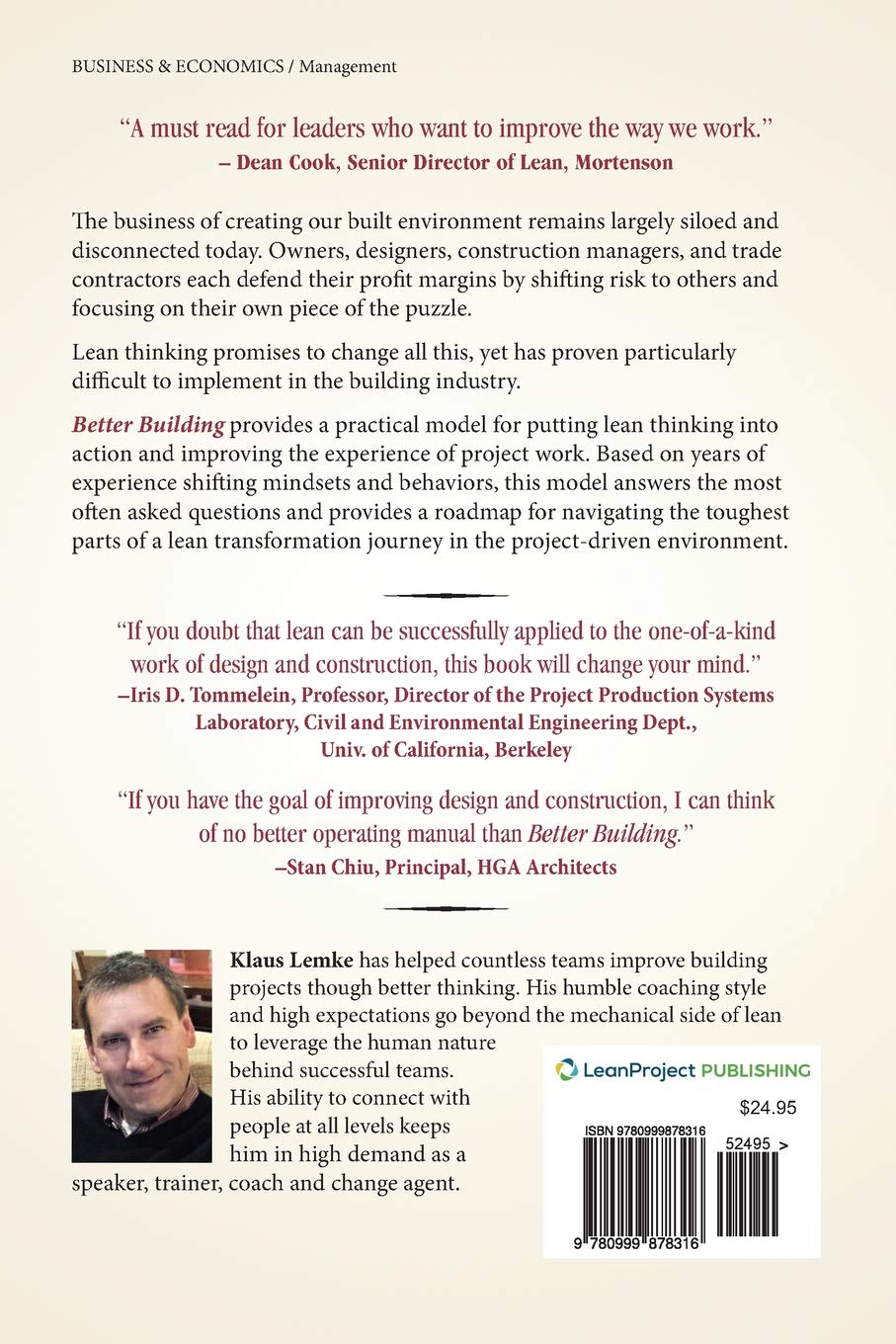 Better Building: Lean Practice for Project-Driven Organizations | Improve Efficiency & Productivity in Construction & Engineering Projects
