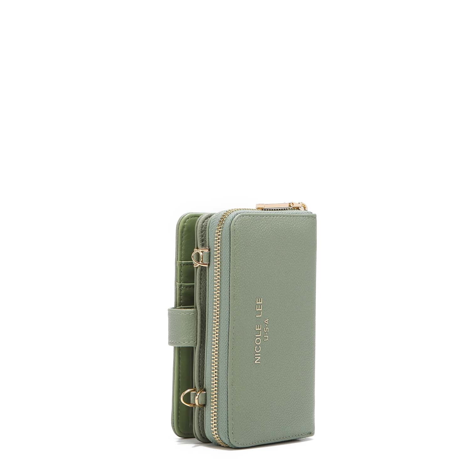 2-Piece Solid Phone Case with Crossbody Wallet - Stylish & Secure for iPhone & Samsung - Perfect for Travel, Shopping & Everyday Use