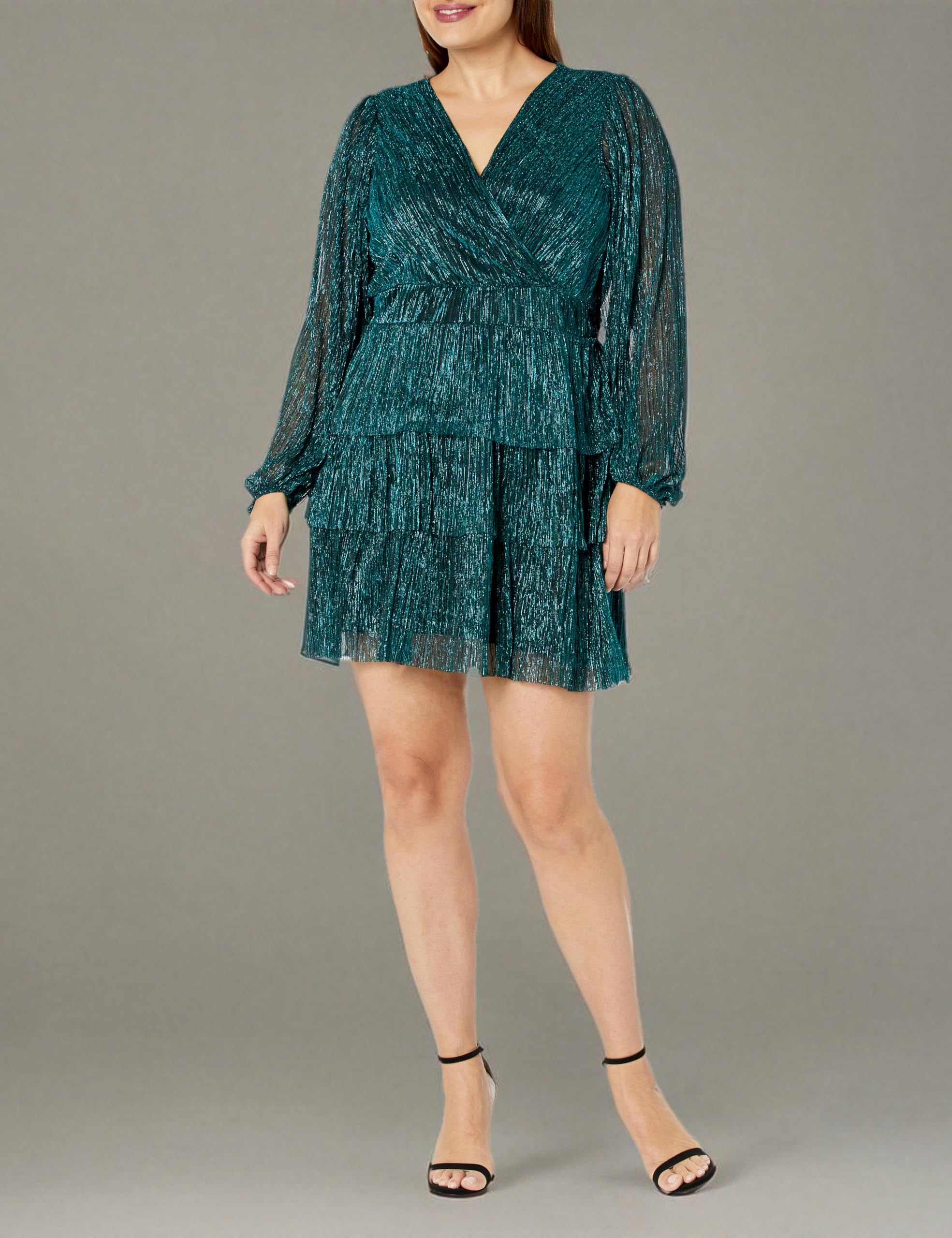 Plus Size Sparkle Dress for Women - Elegant & Glittery Party Gown for Evening Events, Prom, and Special Occasions
