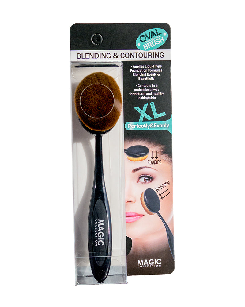 Professional Oval Blending & Contouring Brush for Makeup - Soft Synthetic Bristles for Seamless Foundation, Cream & Powder Application - Perfect for Highlighting, Bronzing & Contouring Face Makeup