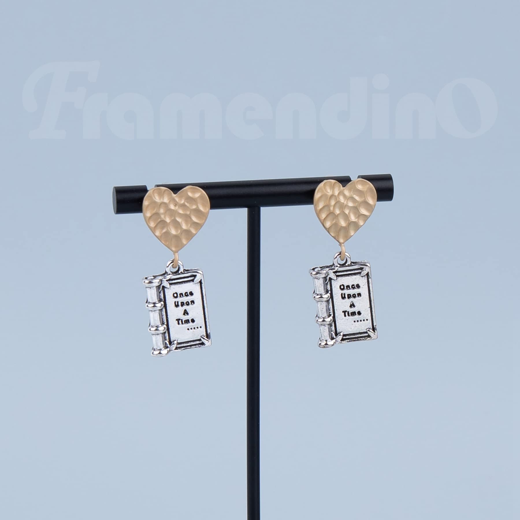 Framendino Inspirational Message Charms - Book Shaped Alloy Pendants for DIY Jewelry Making, Antique Style Bracelet & Necklace Findings - Perfect for Crafting, Gift Giving & Personal Accessories