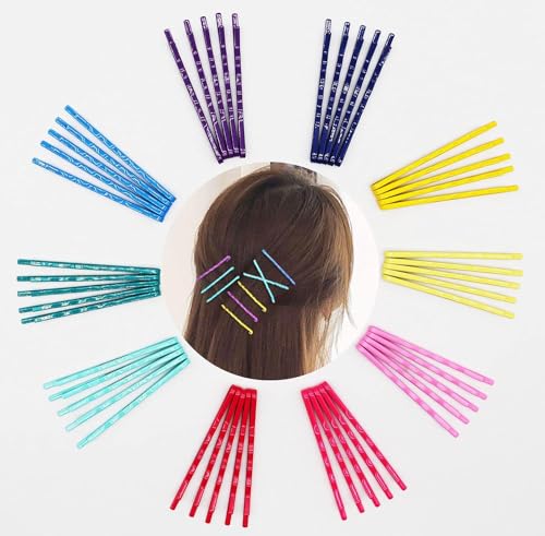 Colorful Bobby Pins for Thick Hair - Cute Metal Hair Clips for Women & Girls - Perfect for Styling & Parties