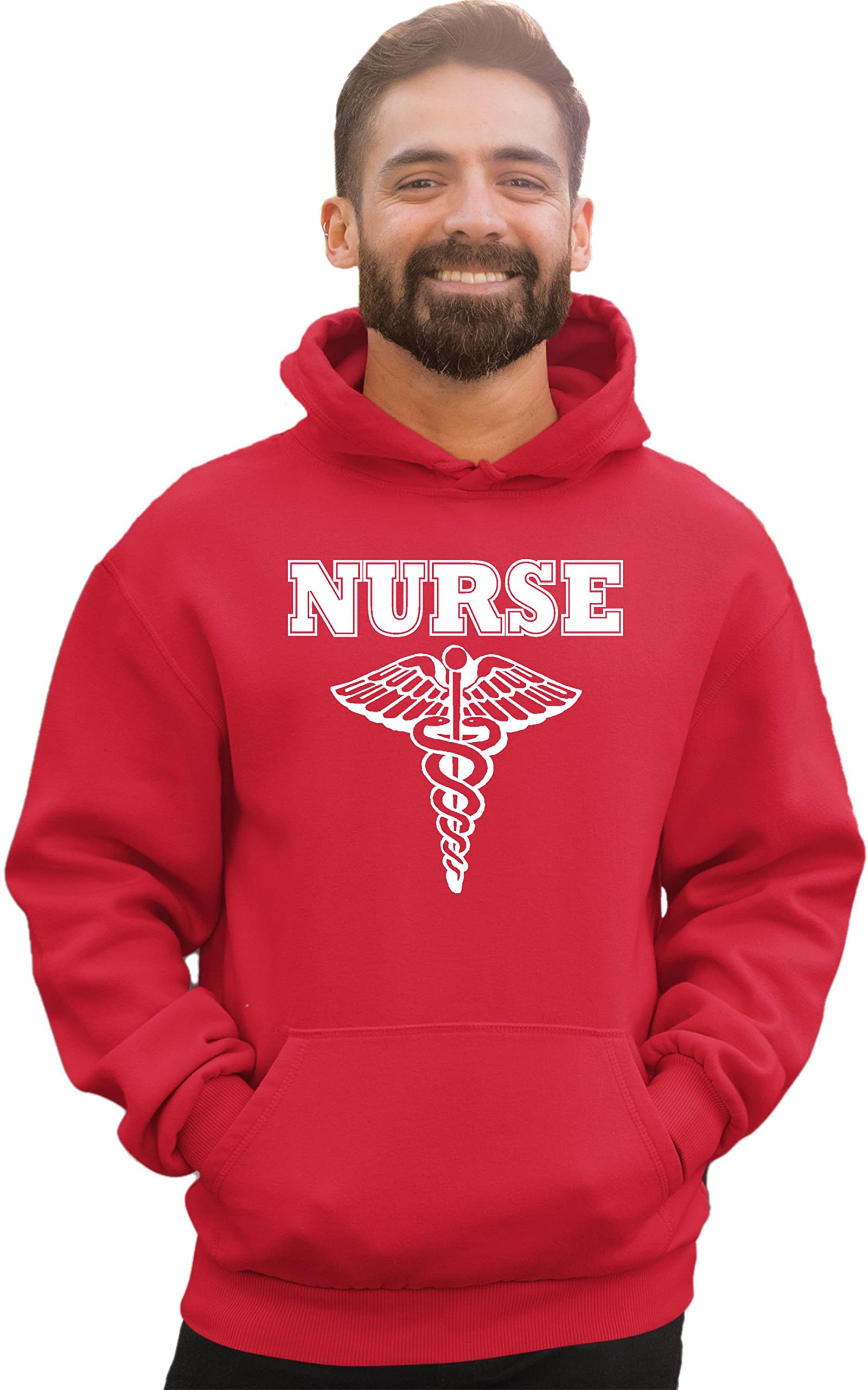 Go All Out Nurse Logo Unisex Sweatshirt Hoodie - Comfortable Pullover for Medical Professionals & Nursing Students - Perfect for Hospital Shifts, Nursing School & Healthcare Appreciation