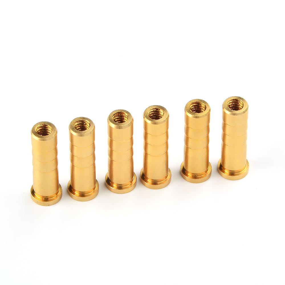12pcs Archery Arrow Copper Insert Screw - Brass Arrowheads Connector for 6.2mm Arrow Shaft | Hunting & Target Practice Accessories