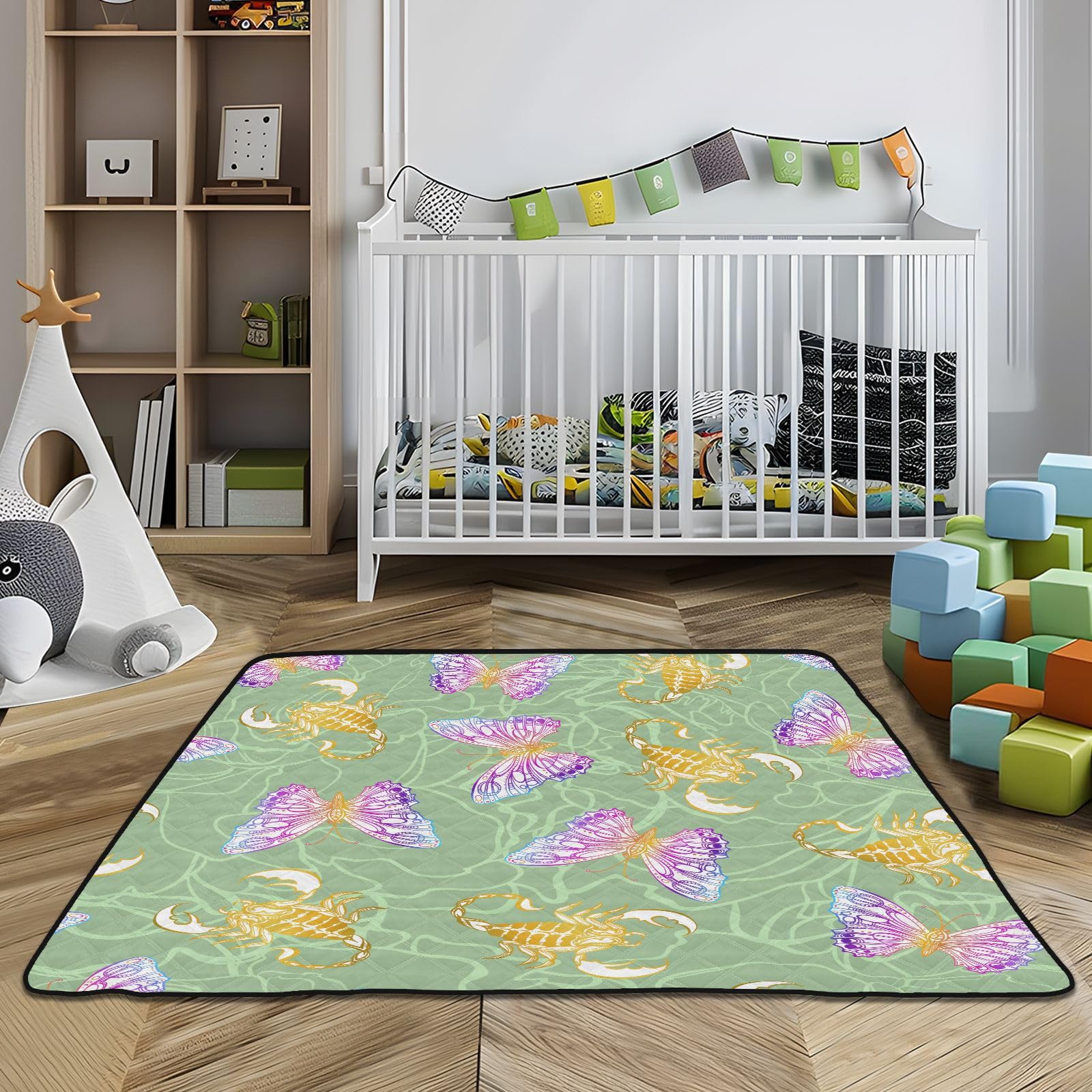 Butterflies and Scorpions Large Baby Playmat - 50