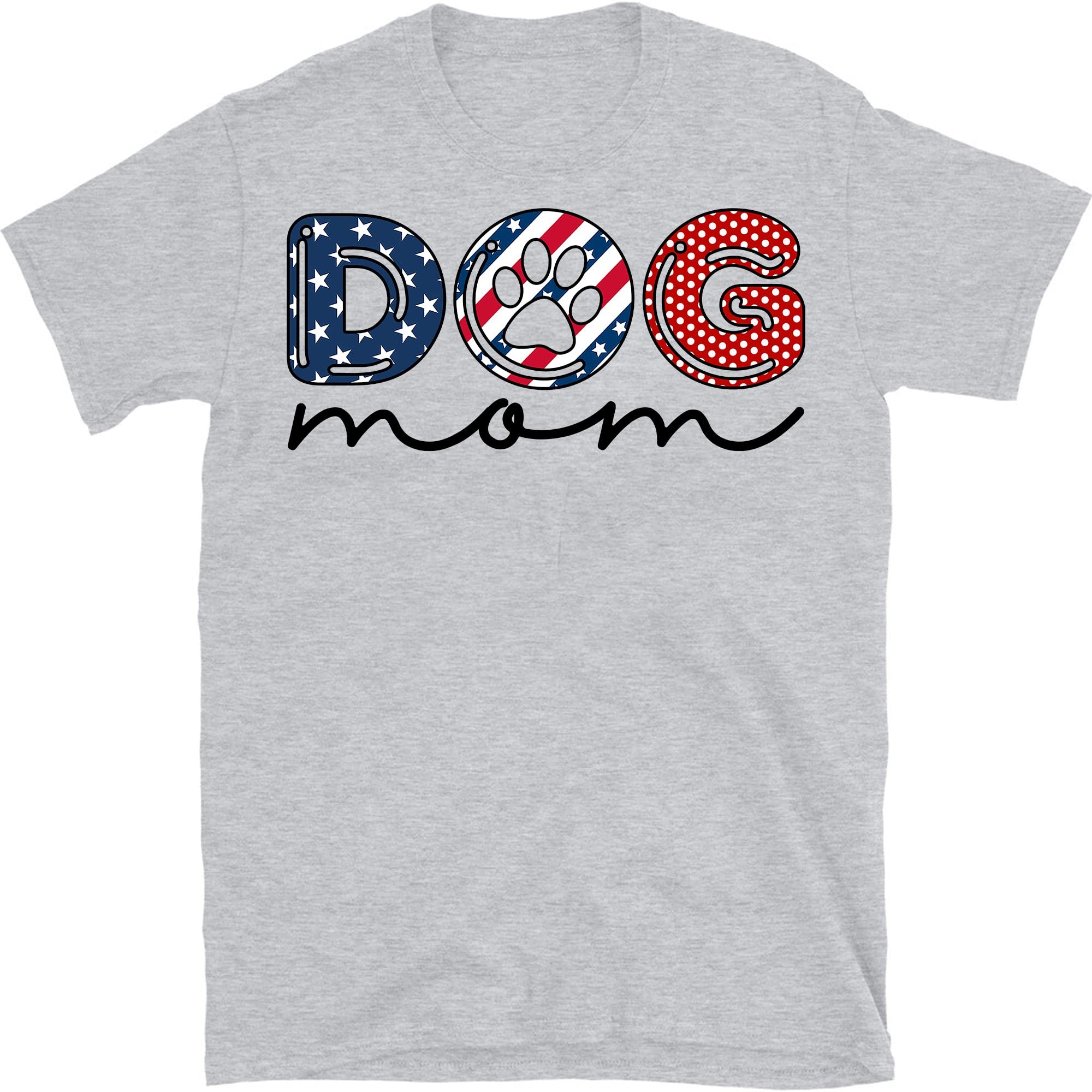 Patriotic Dog Mom Shirt - Cute Independence Day Gift for Dog Lovers | Perfect for 4th of July Celebrations & Dog-Themed Parties