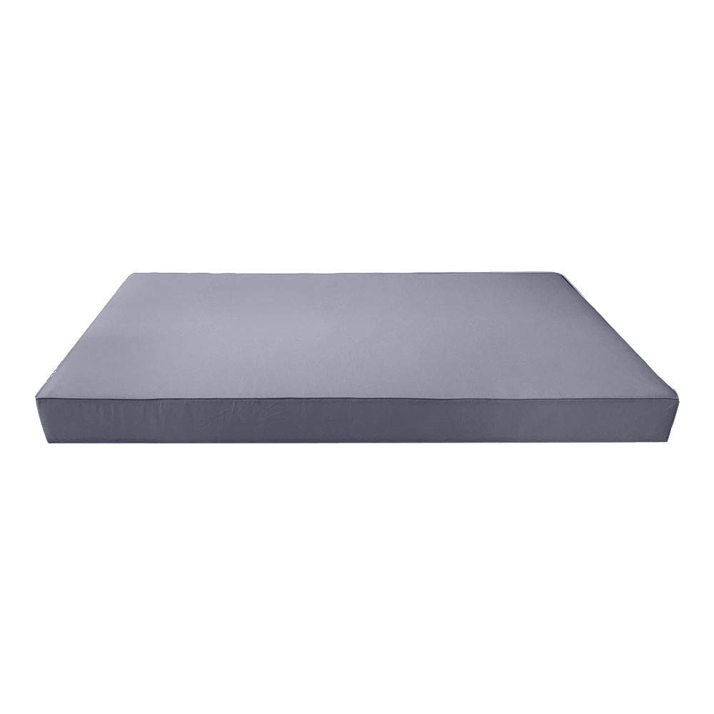 Prolinemax Outdoor Style 3 Full Piped Trim Daybed Mattress Bolster Pillow Fitted Cover Only - AD001 | Waterproof & Durable Fabric | Perfect for Patio, Sunroom & Guest Bed Decor
