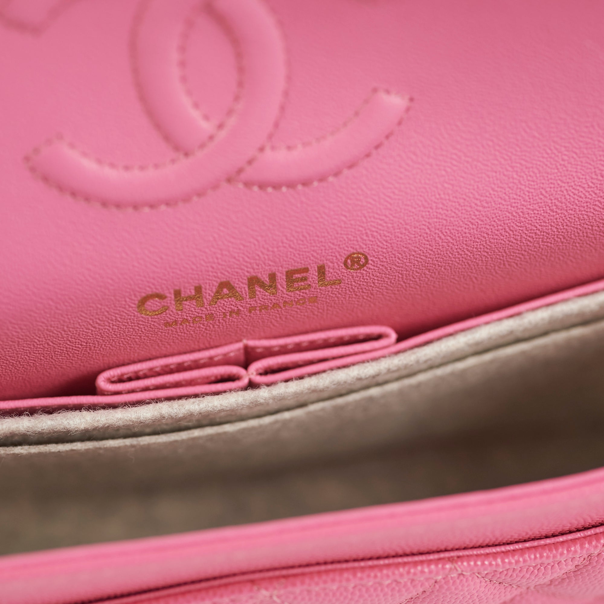Chanel Quilted Caviar Classic Flap Small Pink Handbag - Luxury Designer Crossbody Bag for Women | Perfect for Date Nights, Parties & Special Occasions