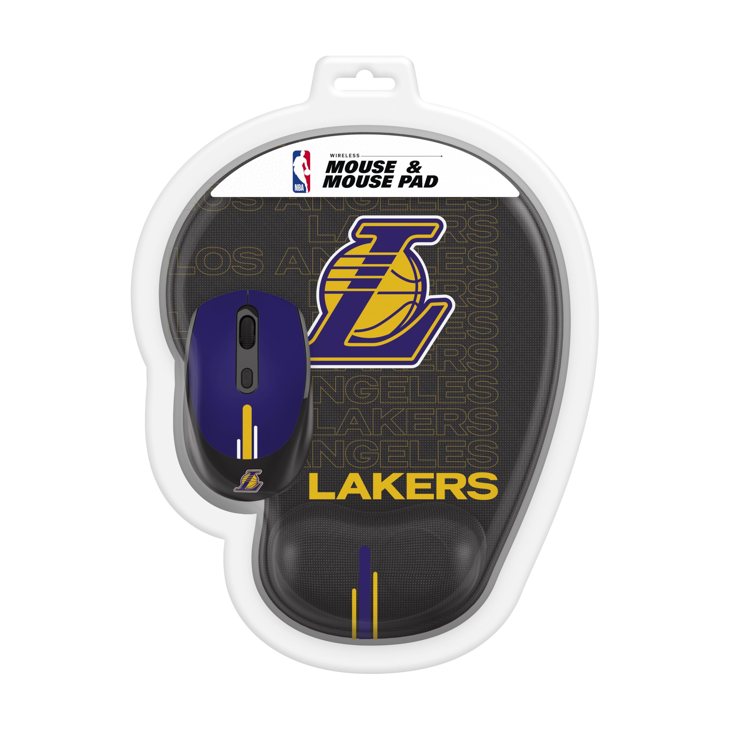 SOAR NBA Wireless Gaming Mouse with RGB Lighting & Large Mouse Pad - Ergonomic Design for PC, Laptop, Mac - Perfect for Basketball Fans, Gamers, Office Work & Home Use