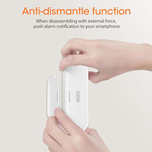 OKOS WiFi Door Window Sensor - Smart Home Security Alarm with Instant Alerts, No Hub Required, Works with Okos Smart App (USB/Battery Powered) - Perfect for Home, Office & Apartment Security