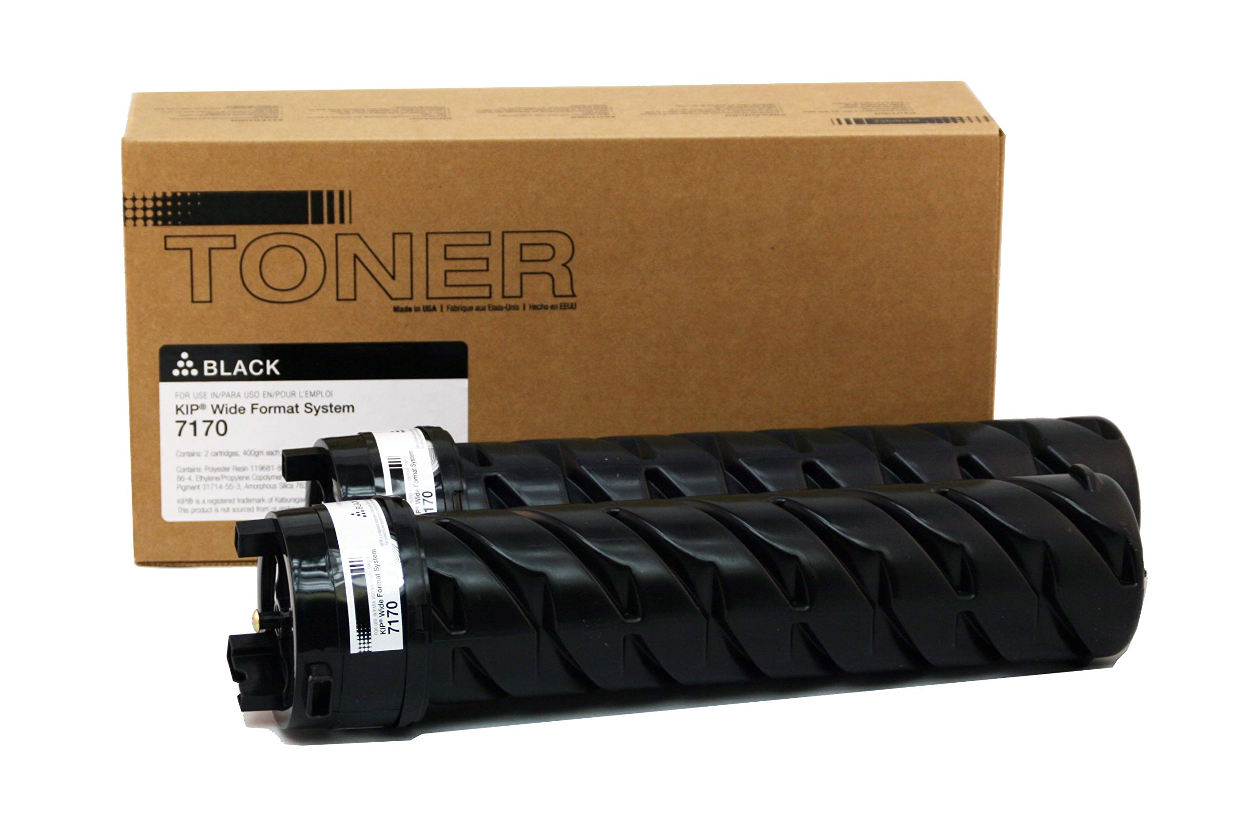 KIP 7170 Compatible Toner Cartridge - 2 Pack Black Replacement (Z340970010) | Made in USA | Ideal for Office Printing & High-Volume Copying