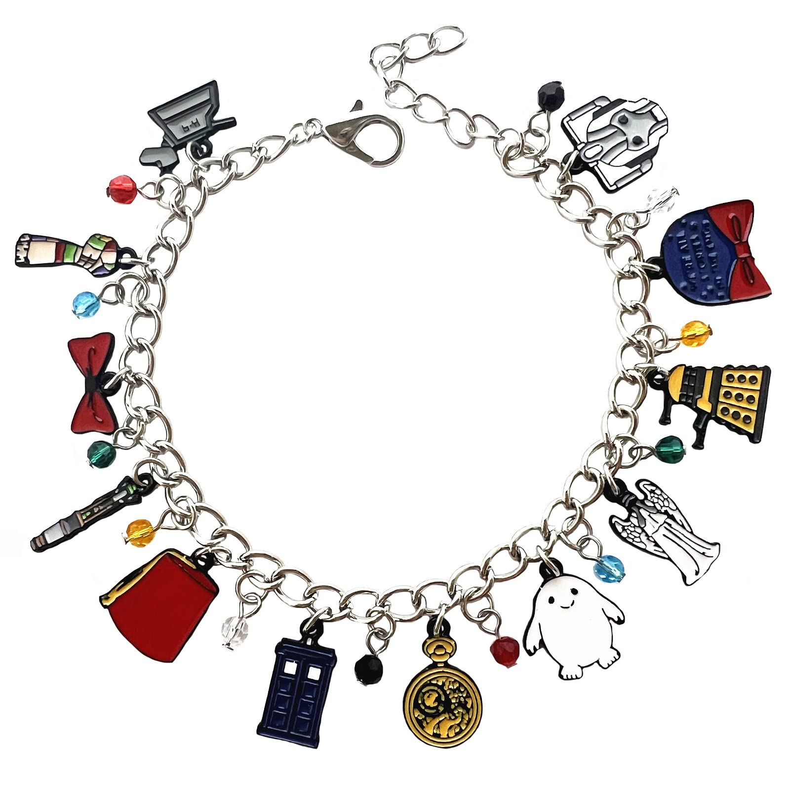 STKTFKK Anime Metal Zinc Alloy Charm Bracelet - Unique Original Design Unisex Jewelry for Men & Women | Perfect for Cosplay, Gift Giving, and Anime Enthusiasts