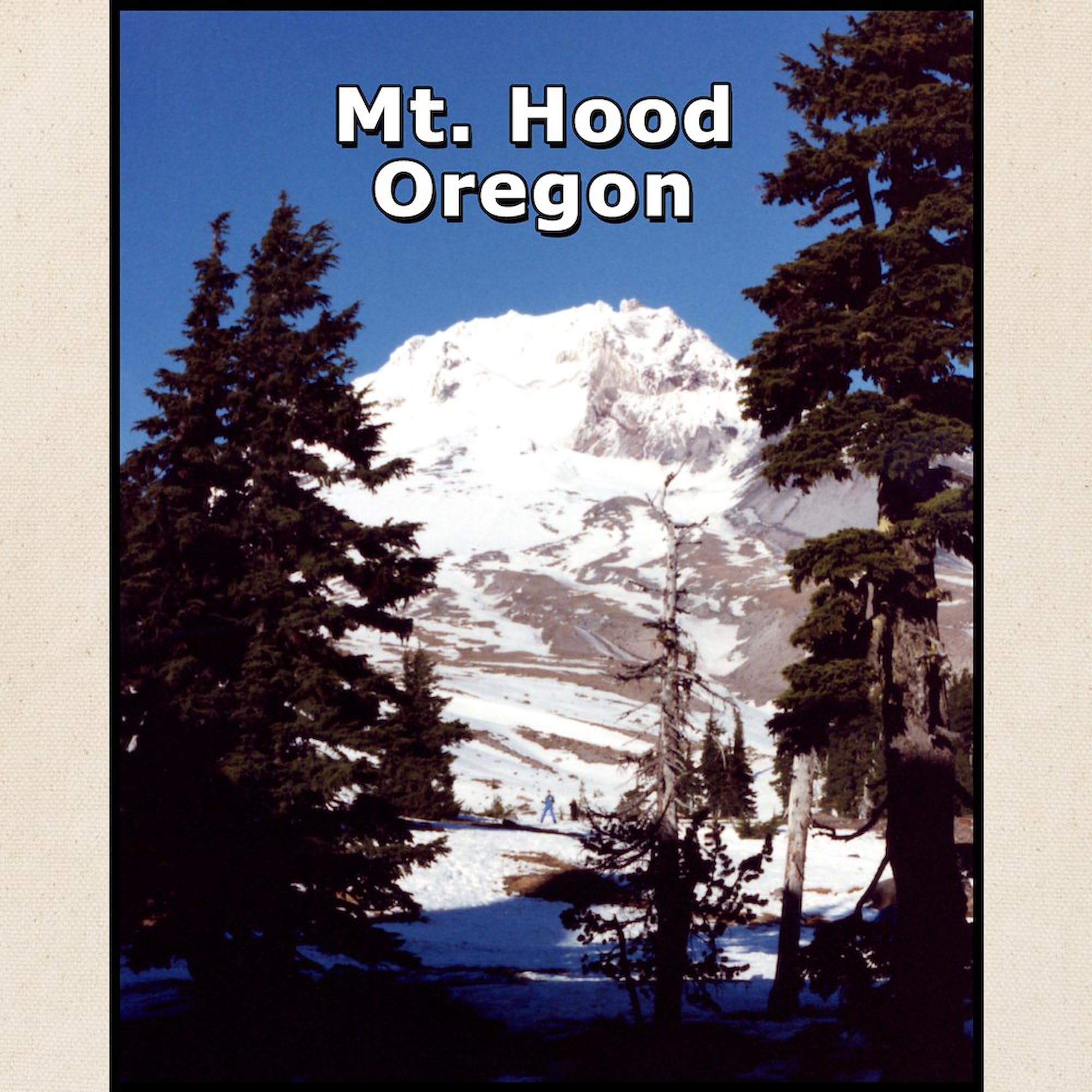 Mt. Hood Oregon Tote Bag - Natural Canvas Reusable Shopping Bag for Groceries, Beach & Travel | Eco-Friendly Carryall