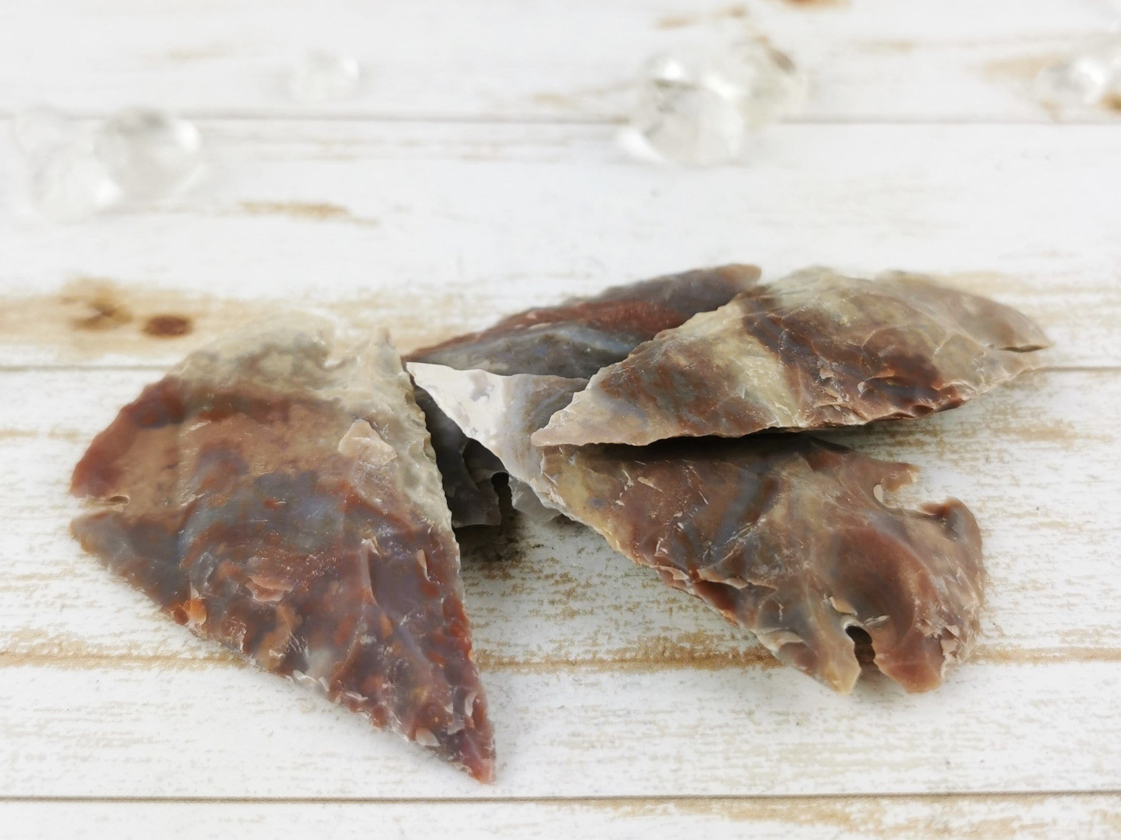 Handmade Purple Jasper Arrowheads - Natural Stone Pendants for Jewelry Making & Spiritual Healing | Perfect for Necklaces, Bracelets & Meditation Gifts