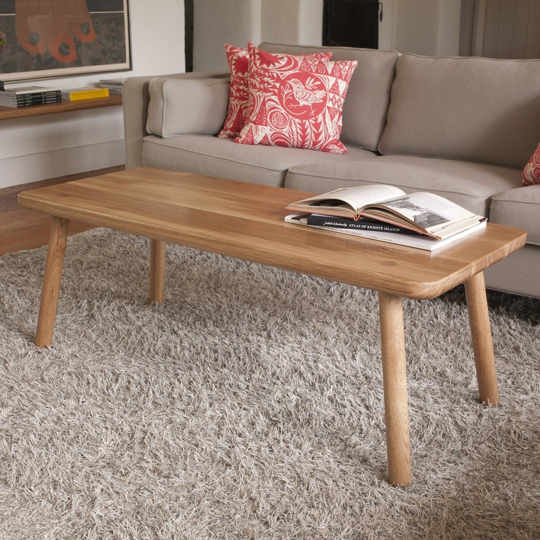 Modern Rectangular Coffee Table - Stylish Living Room Furniture for Home Decor | Perfect for Small Spaces, Apartments & Lounges