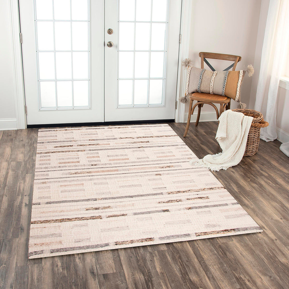 Luxury Nova Silver Ivory Rug – Soft Plush Area Carpet for Living Room, Bedroom & Office – Elegant Home Decor & Cozy Floor Covering