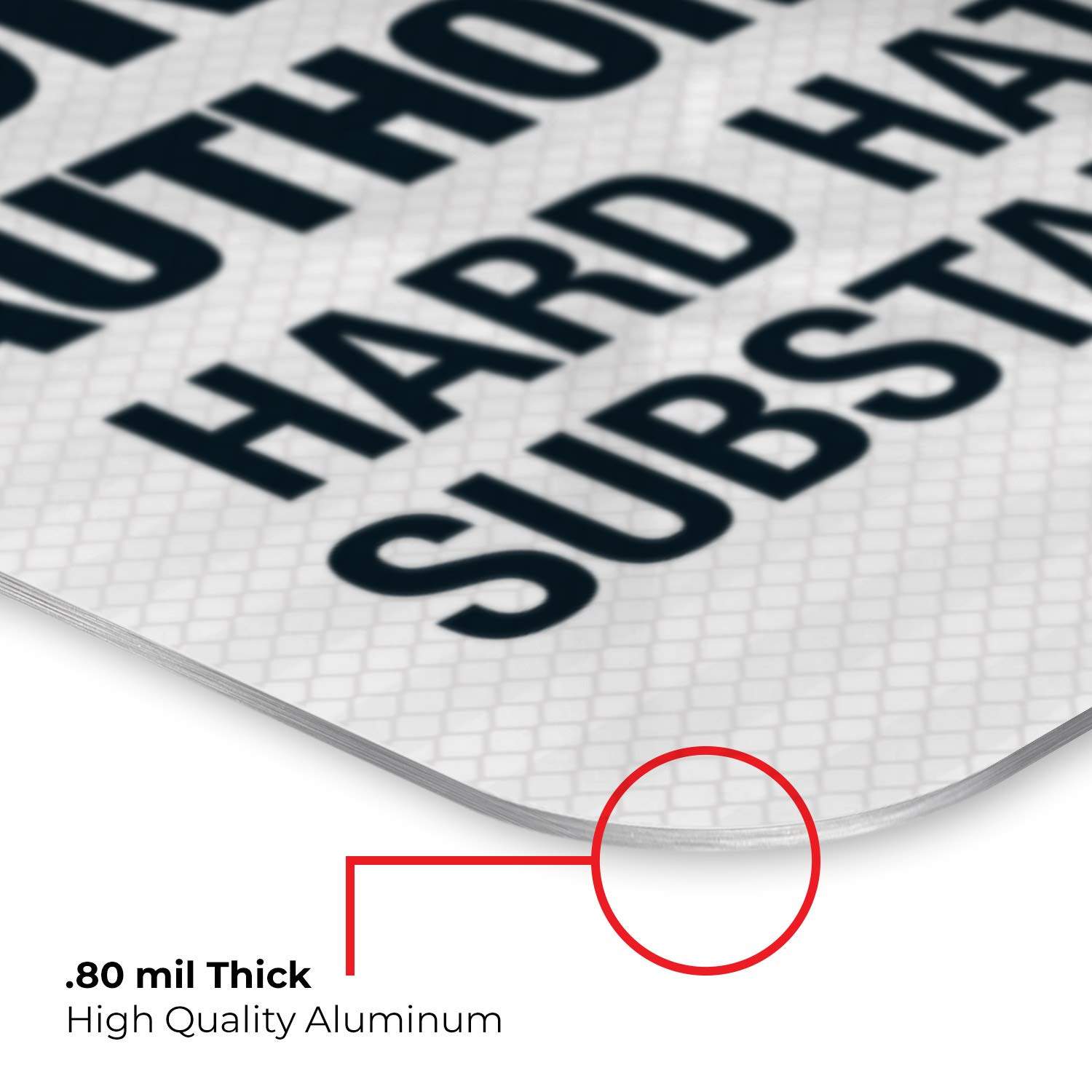 OSHA Approved Construction Safety Sign - Authorized Personnel Only, Safety Glasses Required - 18x24 Inch Reflective Aluminum Sign for Job Sites - Durable 3M EGP .080 Aluminum, Weatherproof for Indoor/Outdoor Use - Made in USA - Perfect for Construction Zones, Warehouses & Industrial Areas