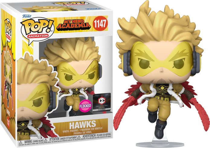 Exclusive My Hero Academia Hawks Flocked Figure #1147 - Collectible Anime Action Figure for Fans & Gift Ideas