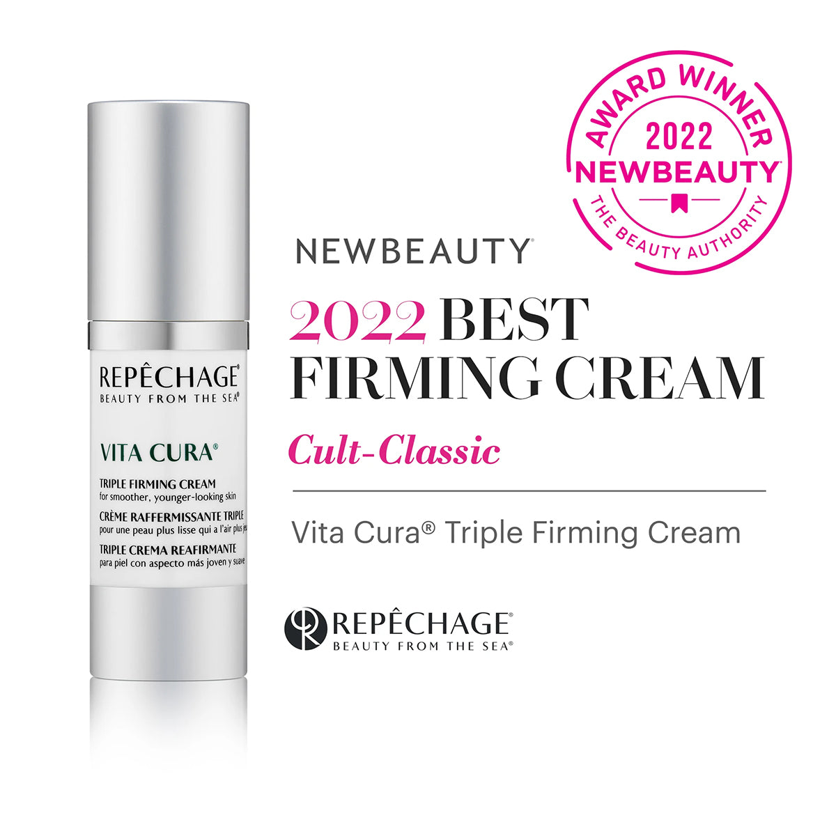 Vita Cura® Triple Firming Face Cream - 1 oz Anti-Aging Moisturizer for Wrinkles & Fine Lines - Day & Night Hydrating Cream for Women & Men - Perfect for Dry, Sensitive & Mature Skin