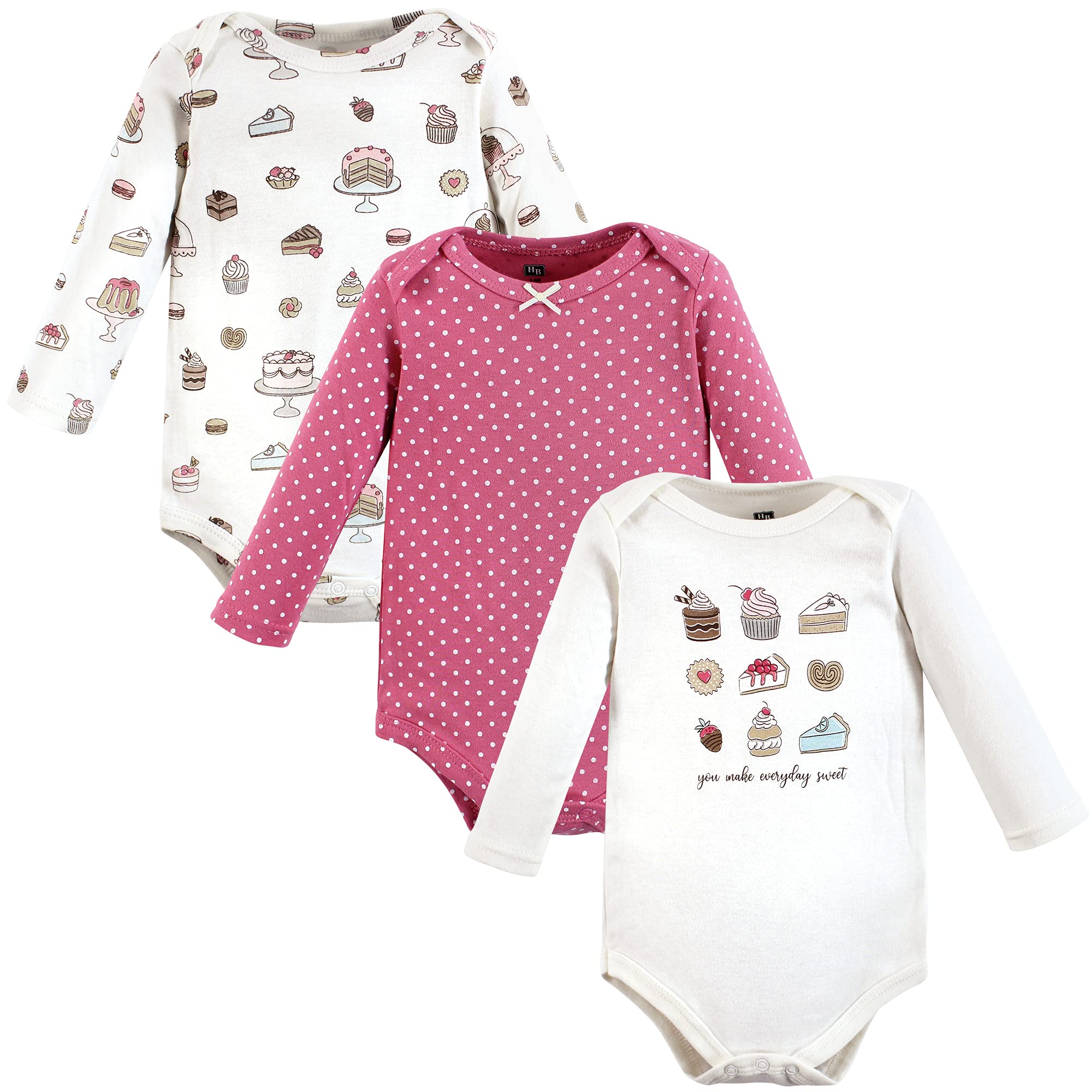Hudson Baby Cotton Bodysuits for Boys & Girls - Long Sleeve Comfort Wear