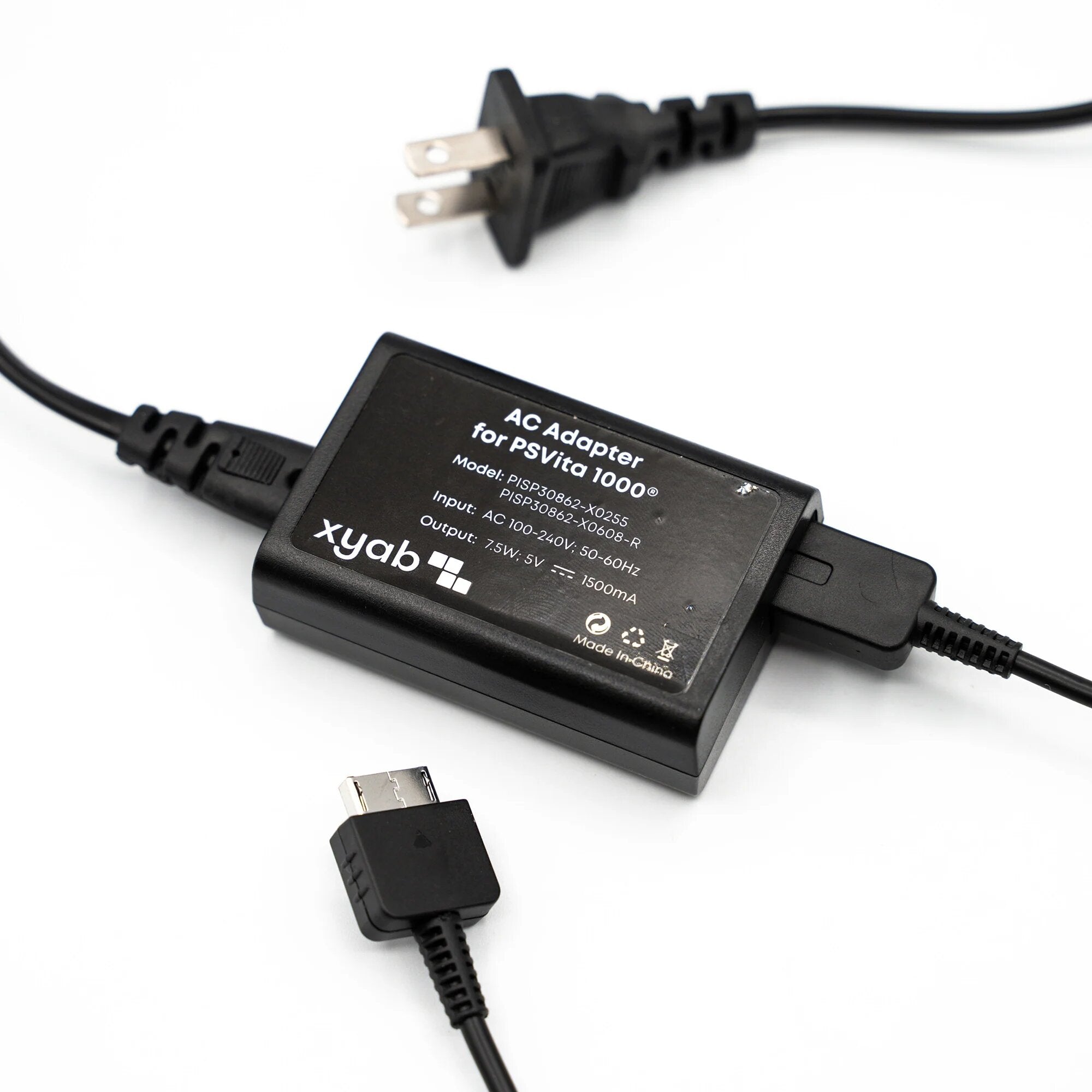 Original PS Vita 1000 Charger with XYAB Buttons - Replacement Power Adapter for Sony PlayStation Vita 1000 Series - Perfect for Gaming On-The-Go & Travel Accessories